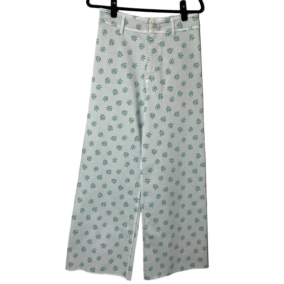 Zara Light Blue Patterned Women Jeans - Picture 2 of 5